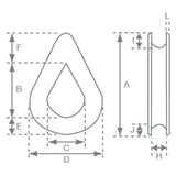 Allen Brothers Nylon Thimble For 18mm Rope