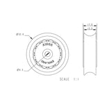 Allen Brothers 52MM X 15MM Acetal Ball Bearing Sheave