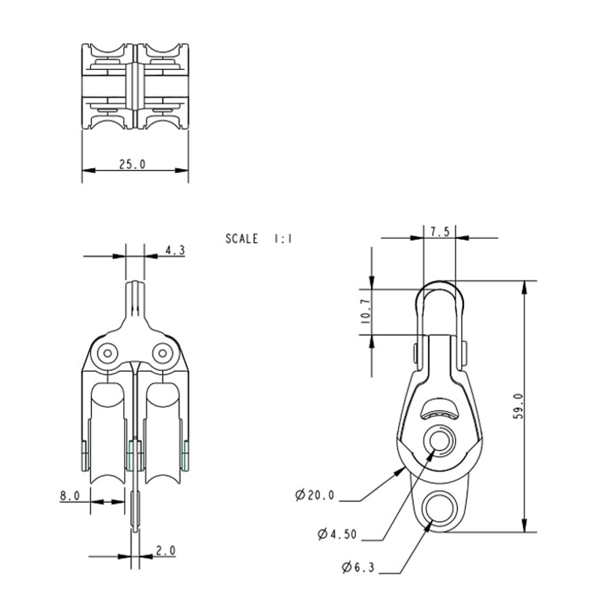 Allen Brothers 20MM Dynamic Double Fixed/Becket