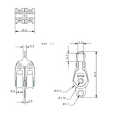 Allen Brothers 20MM Dynamic Double Fixed/Becket