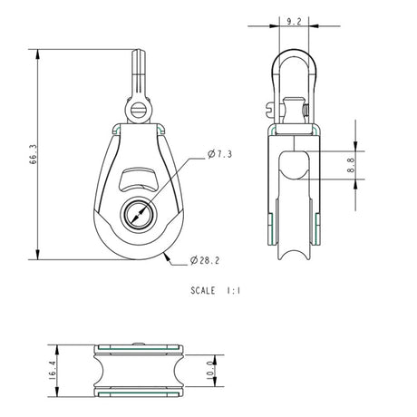 Allen Brothers 30MM Dynamic Swivel
