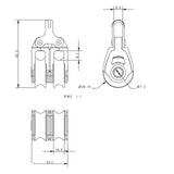 Allen Brothers 30MM Dynamic Double Fixed Eye