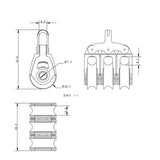 Allen Brothers 30MM Dynamic Triple Fixed Eye