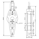 Allen Brothers 40mm Dynamic Fiddle Block/Becket with Swivel