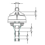 Allen Brothers 40MM Dynamic Block Swivel With Fiddle, Becket & A.676