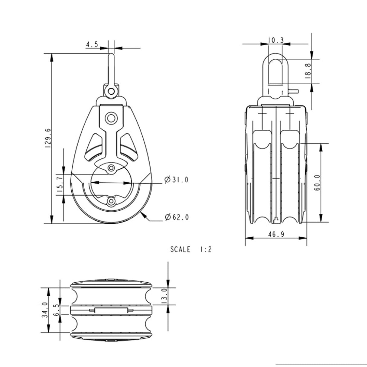 Allen Brothers 60MM Dynamic Double Swivel