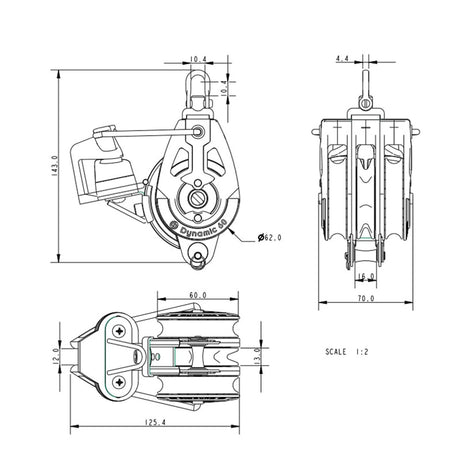 Allen Brothers D60 Triple Switchable Ratchet/Beck/Cleat