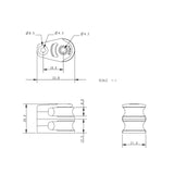 Allen Brothers Double Composite Cheek Block