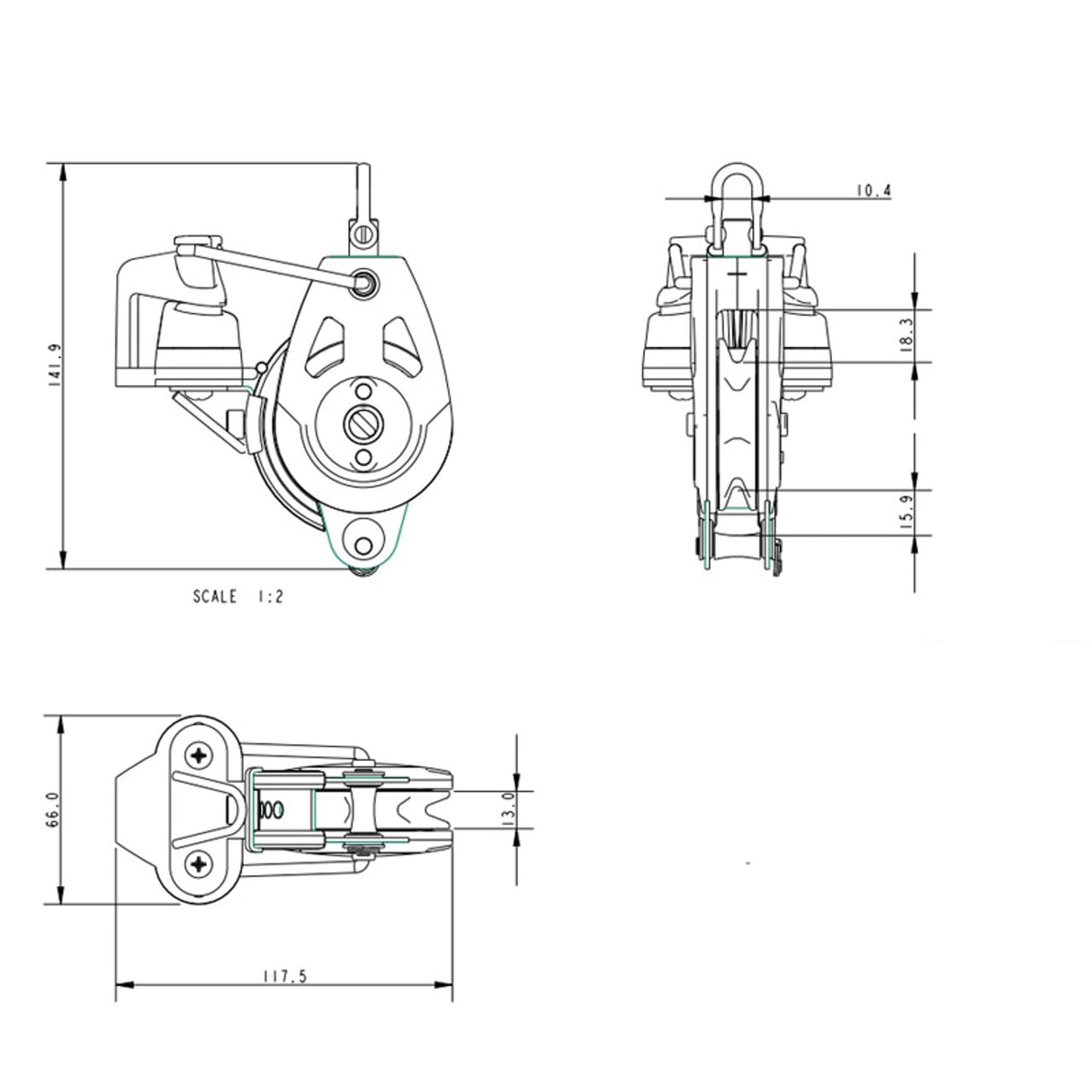 Allen Brothers D60 Switchable Ratchet/Becket/Cleat