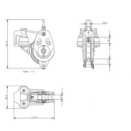 Allen Brothers D60 Switchable Ratchet/Becket/Cleat