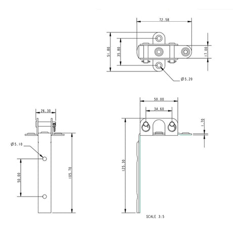 Allen Brothers 17MM Bow Plate C/W Attachments