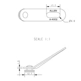 Allen Brothers 8MM X 13MM Kicking Strap Key