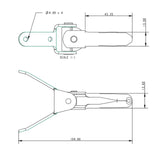Allen Brothers 50MM X 12MM Stainless Steel Gooseneck