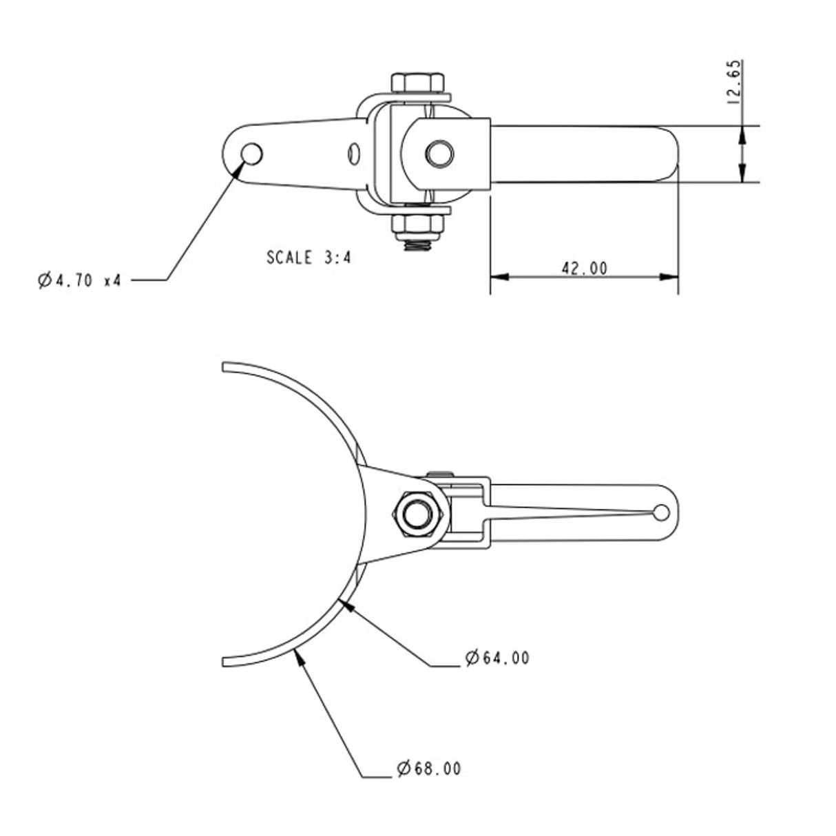 Allen Brothers 55MM X 12MM Stainless Steel Gooseneck