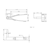 Allen Brothers 8MM X 23MM Stainless Steel Rudder Pintle
