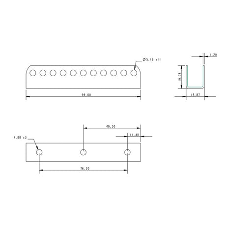 Allen Brothers 87MM Channel Stay Adjuster