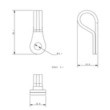 Allen Brothers Strip Looped P Clip