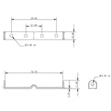 Allen Brothers Burgee Mast Clip