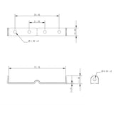 Allen Brothers Burgee Mast Clip