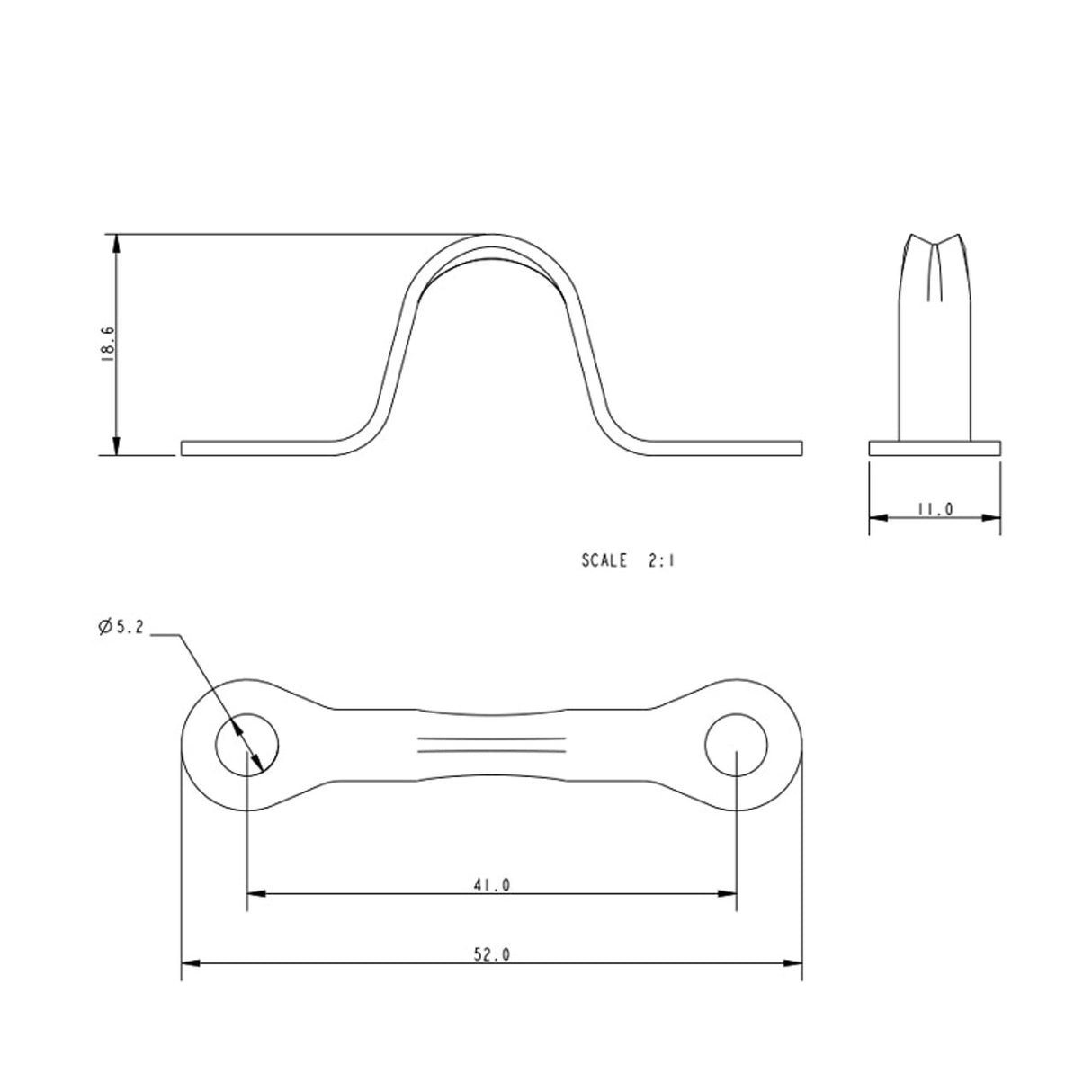 Allen Brothers 41MM Strip Lacing Eye