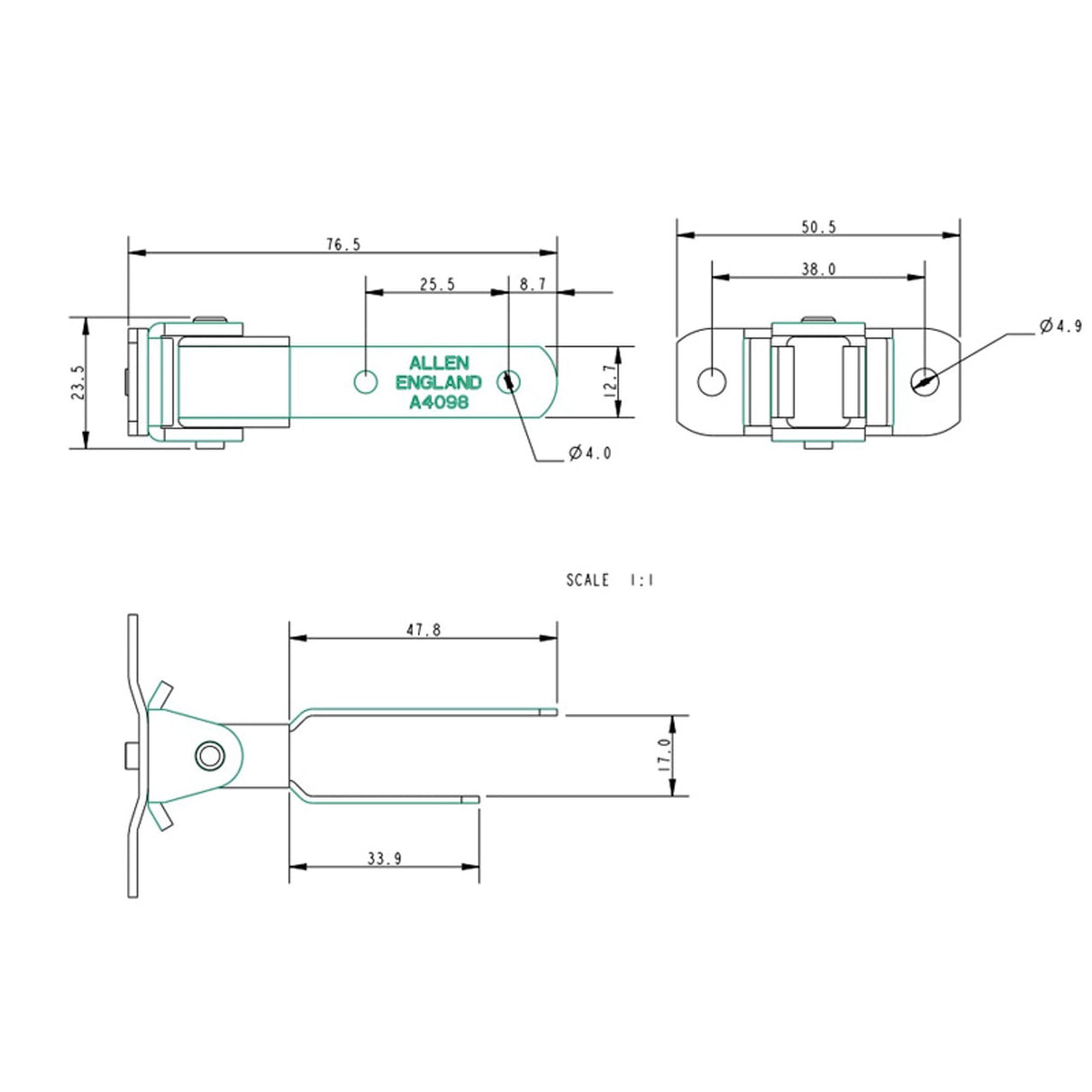 Allen Brothers Bolt Tiller Extension Universal Joint