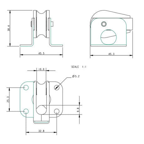 Allen Brothers 27MM Midi Block Single Upstand