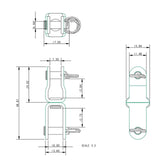 Allen Brothers 5MM X 49MM Swivel
