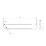 Allen Brothers 22MM X 138 Mast Gate Bar