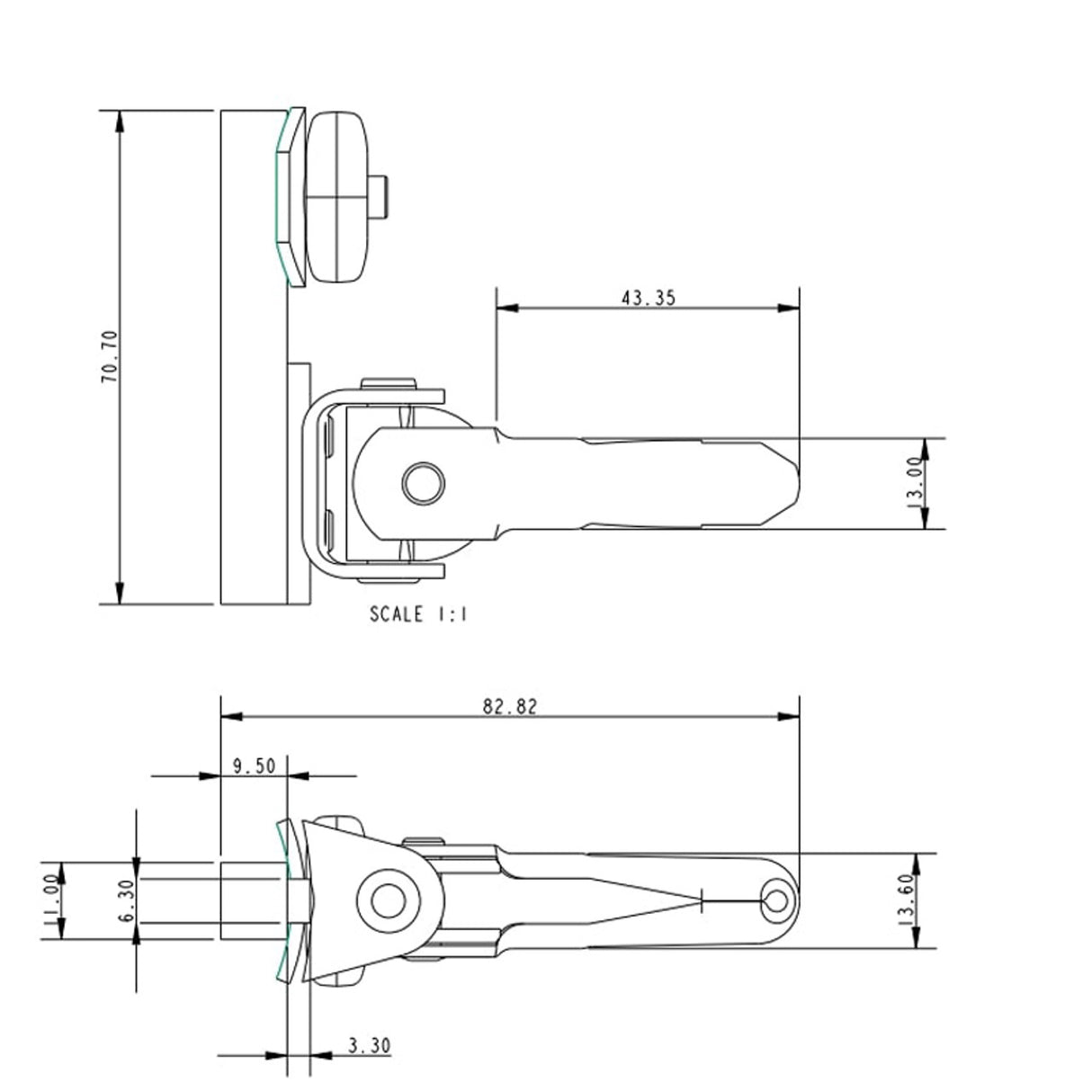 Allen Brothers 7MM X 12MM Sliding Gooseneck