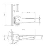 Allen Brothers 9MM X 12MM Sliding Gooseneck