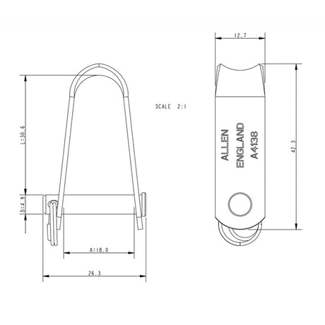 Allen Brothers 5MM Large Clevis Rigging Link