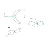 Allen Brothers Mast Kicker Bracket