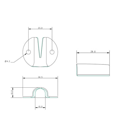 Allen Brothers 3-6MM Stainless Steel V-Cleat