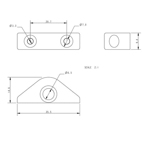 Allen Brothers 6MM Low Profile Fairlead and Liner
