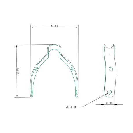 Allen Brothers 50-80MM Mast Anchor Plate