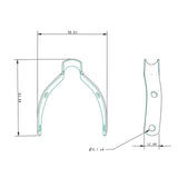 Allen Brothers 50-80MM Mast Anchor Plate Pear