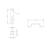 Allen Brothers Stainless Steel V-Cleat