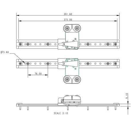 Allen Brothers 377MM Track & B/B Cleat F/Lead