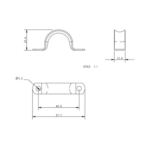 Allen Brothers 40MM Strip Wide Lacing Eye