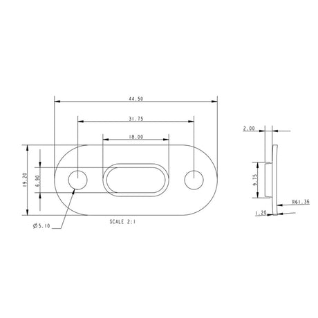 Allen Brothers T-Terminal Backing Plate