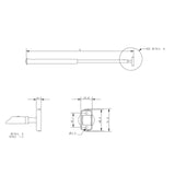 Allen Brothers 762MM Tiller Extension - Blue