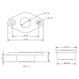 Allen Brothers Through Deck Bush With Flange And SS Inner