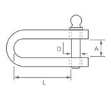 Allen Brothers Pressed Rigging Link with 5mm Screw Pin