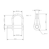 Allen Brothers 5MM X 25MM Strip D Shackle