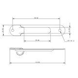 Allen Brothers Halyard Exit Plate 180mm