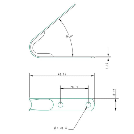 Allen Brothers 45MM Bail Bracket