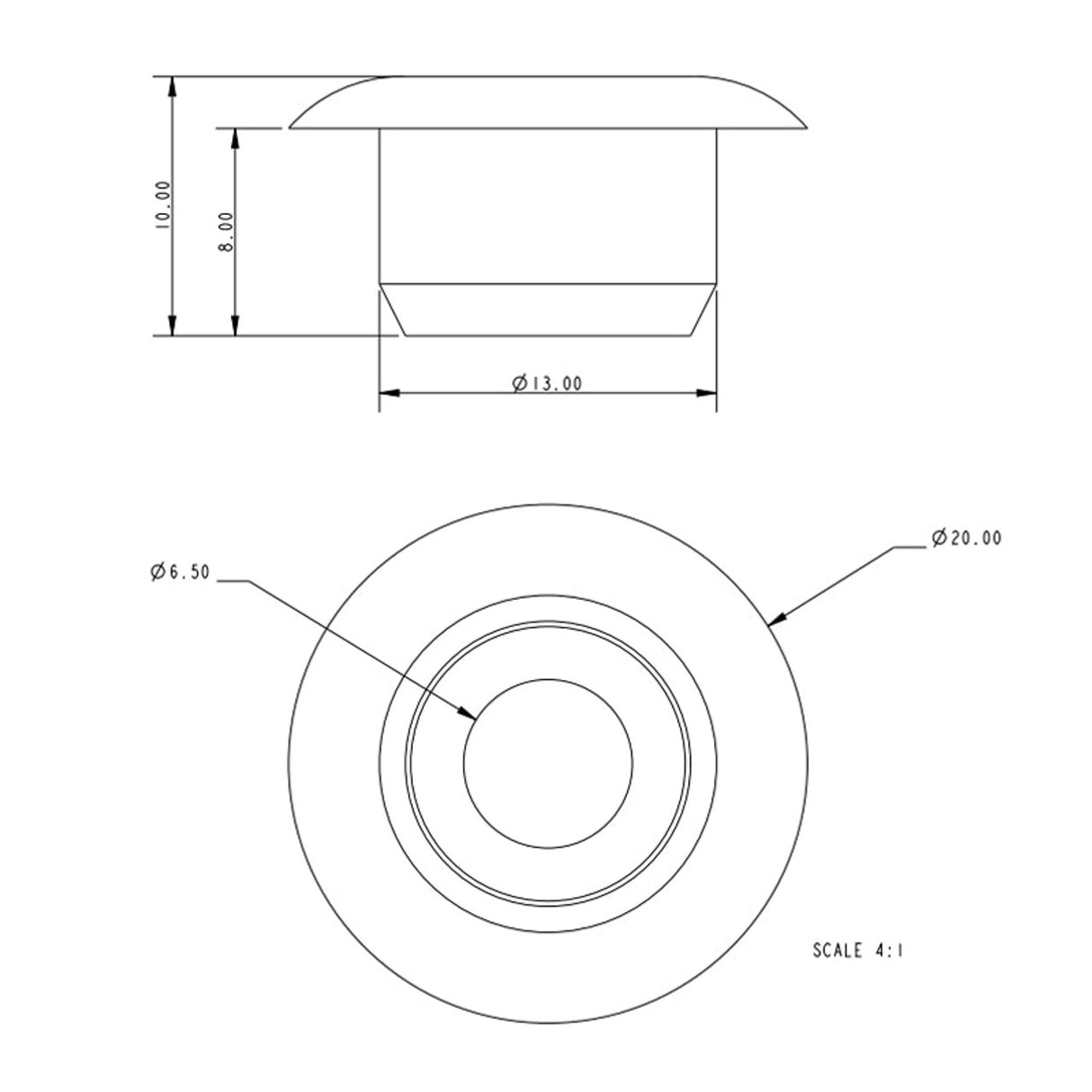 Allen Brothers 6MM X 13MM Deck Bush and Liner