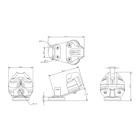 Allen Brothers Large Swivel Composite Cleat