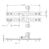 Allen Brothers 300MM Track & Pln.Cleat F/Lead