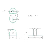 Allen Brothers 16mm Plain Block Single Thru Deck